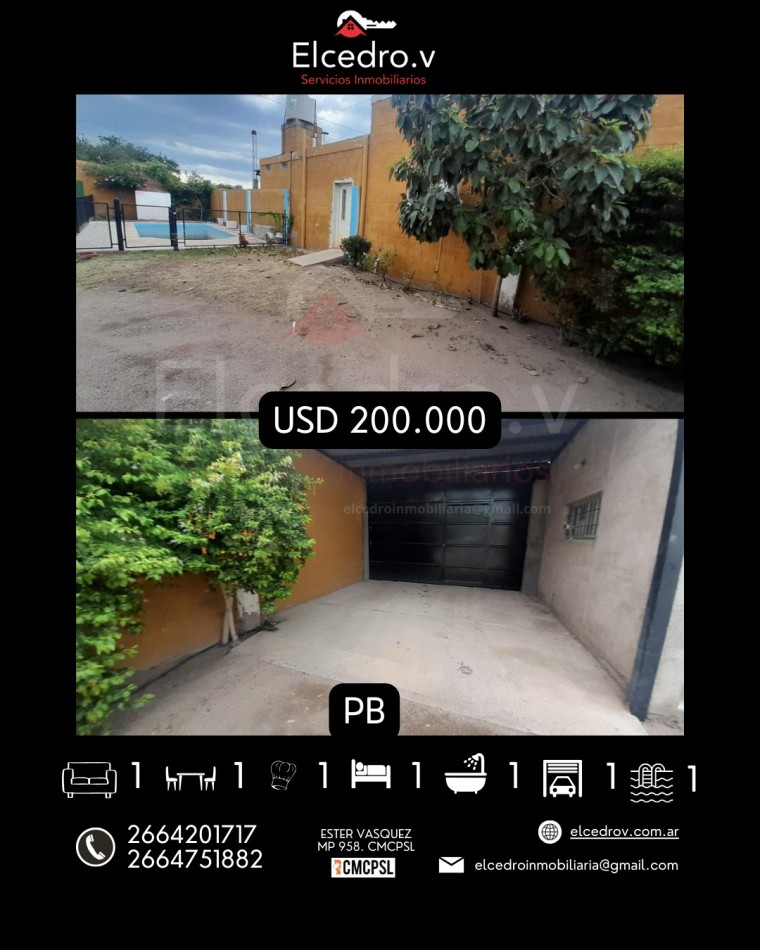 IMPORTANTE PROPIEDAD VILLA DE LA QUEBRADA , SAN LUIS.