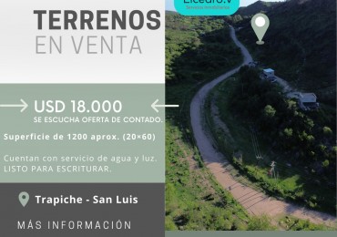 venta de lotes 7 cajones Trapiche - San Luis